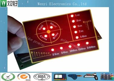 SMT-Kring met LEIDEN Backlight Verlichte het In reliëf maken Zeer belangrijke Membraanschakelaar