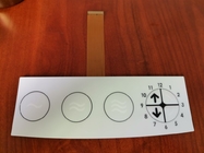 Het lange Toetsenbord van de het Membraanschakelaar van Zif FPC met Geleide 1.0mm Hoogte 3 Sleutels