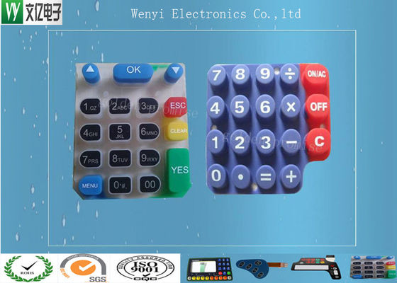 Silkscreenprint Silicone rubber toetsenborden
