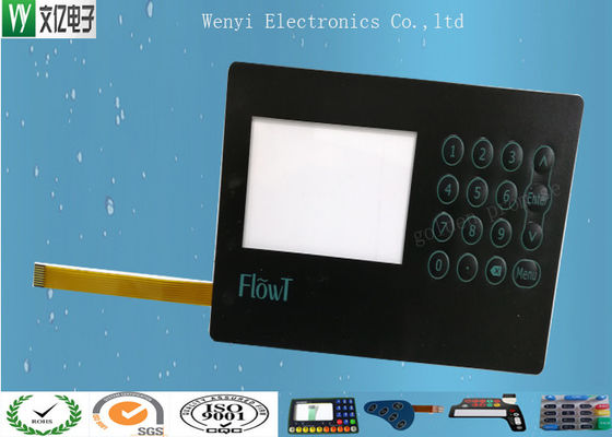 Blauw LCD de Schakelaartoetsenbord van het Venstermembraan met 3M468 Achter Zelfklevend Matte Finish